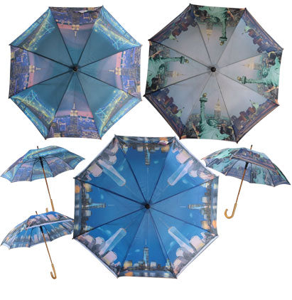 UMBRELLA - WOODEN ASSORTED COLORS