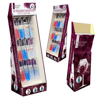BOTTLE COOLER BAG-FLOOR DISPLAY-50*38,5*163,6CM