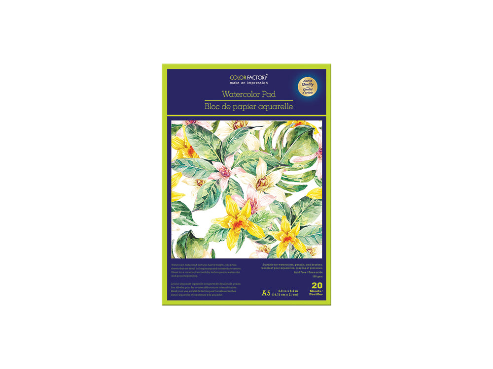 Color Factory: Watercolor Pad 5.8"x8.3" (A5) 300gsm 20 Sheets