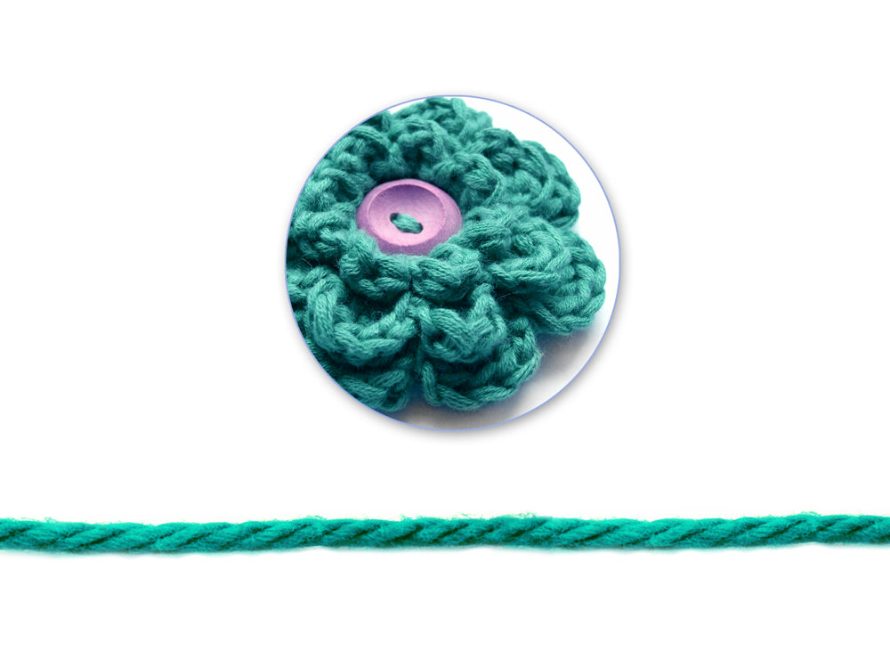 Needlecrafters: 50g Acrylic Yarn Standard Ball Dyed T) Teal