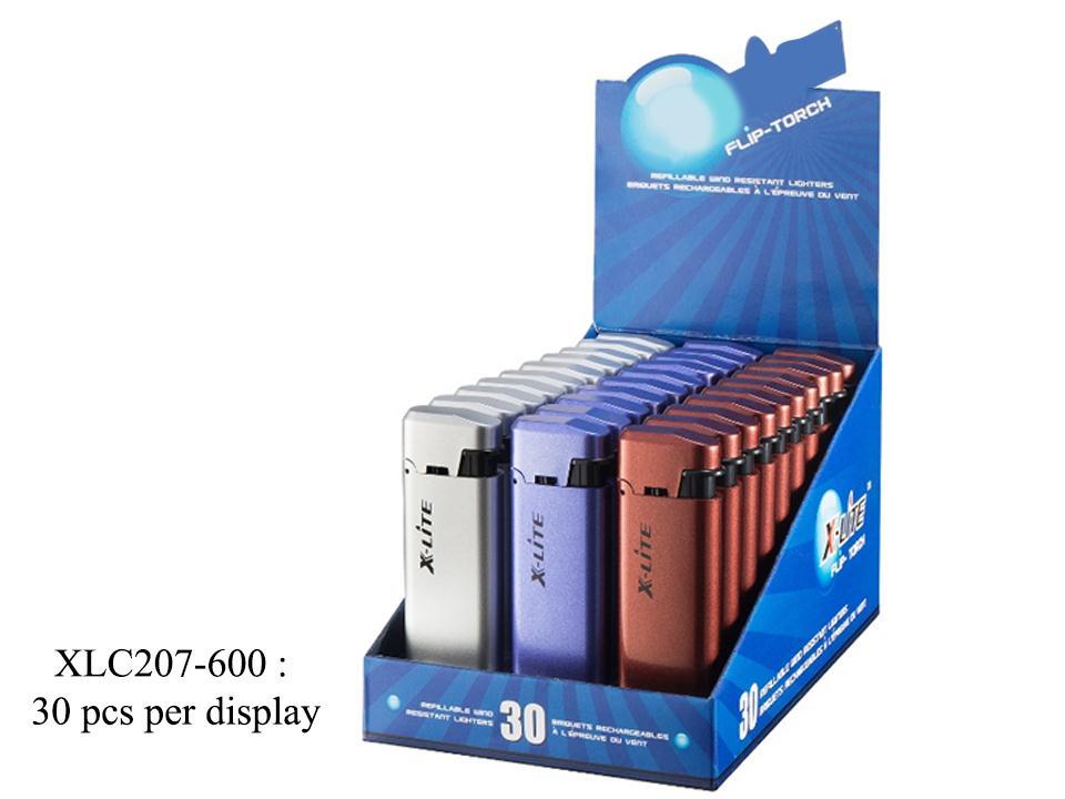 X-Lite Flip Jet Flame Wind Proof Lighters, 30/dsp