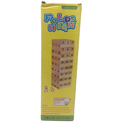 WOODEN TUMBLE TOWER Printed box