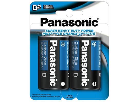 Panasonic, 2pk."D" Super HD Battery (UM1NPA2B)
