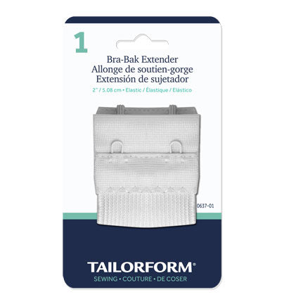 2' BRA BAK EXTENDER WHITE