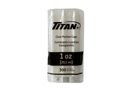 TITAN 1 OZ PP PORTION CUP 300/PK x 4PK/CS (1200/CS) (1554137)