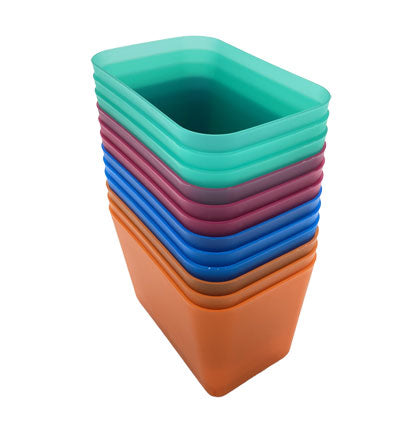 BASKET- ASST. 4 COLORS 12.7*8.5*7.5CM