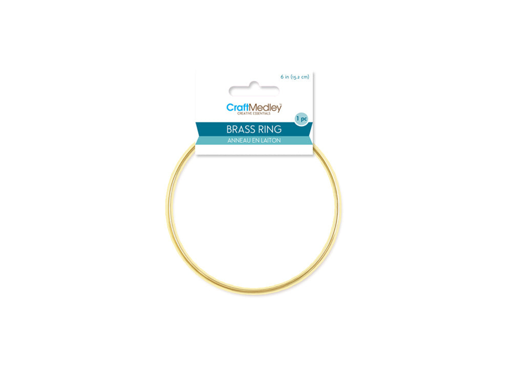 Craft Medley: Brass Rings 6" Round