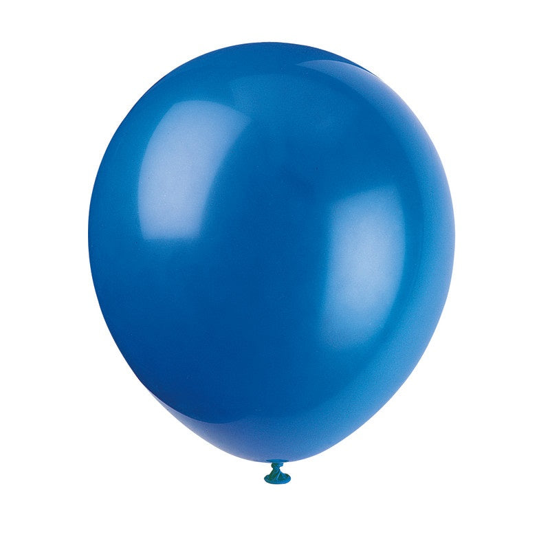 Helium filled - 12" Latex Balloons - Royal Blue