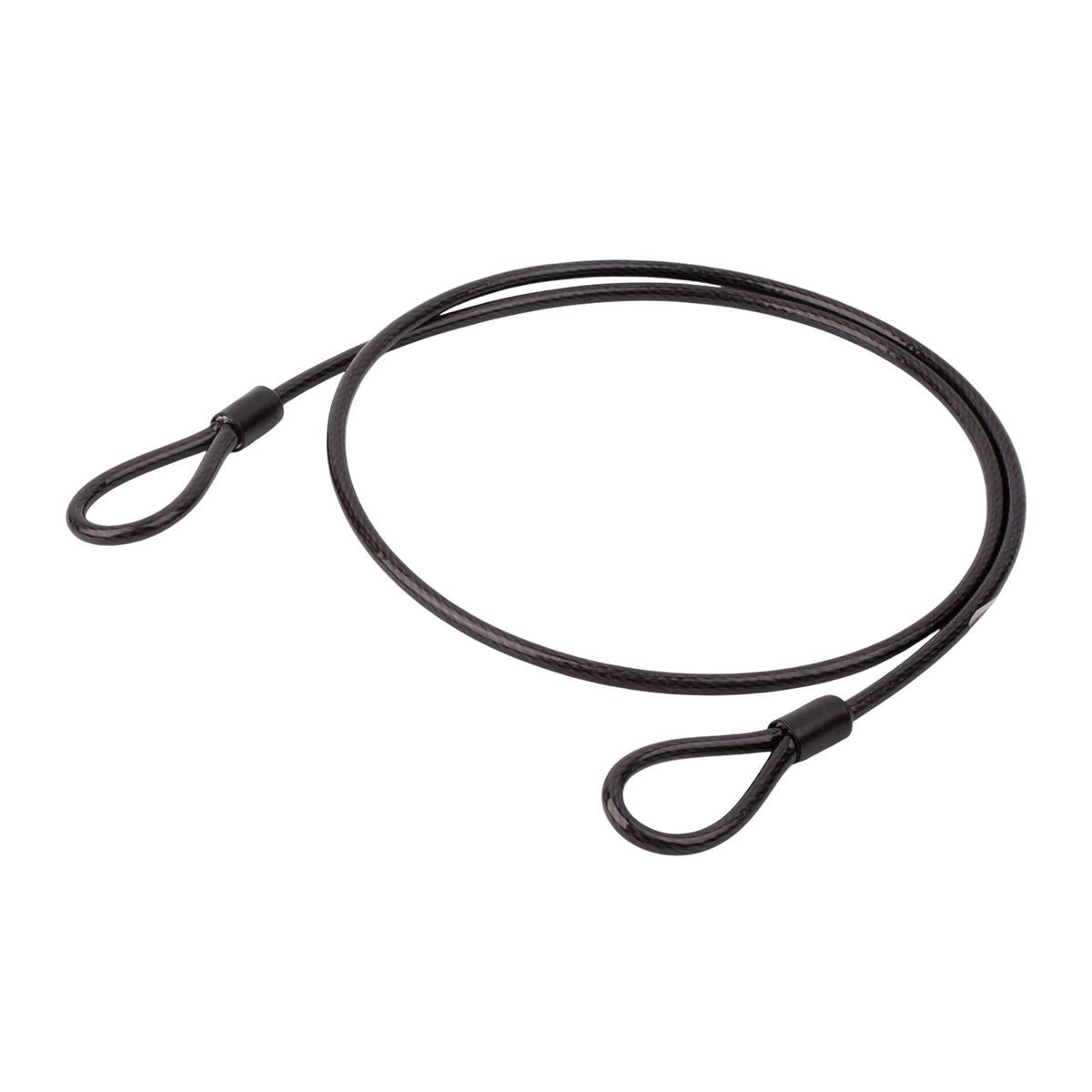 CYCLEPRO Coiled Security Cable w/2 loops, 8mm diameter x 5' length