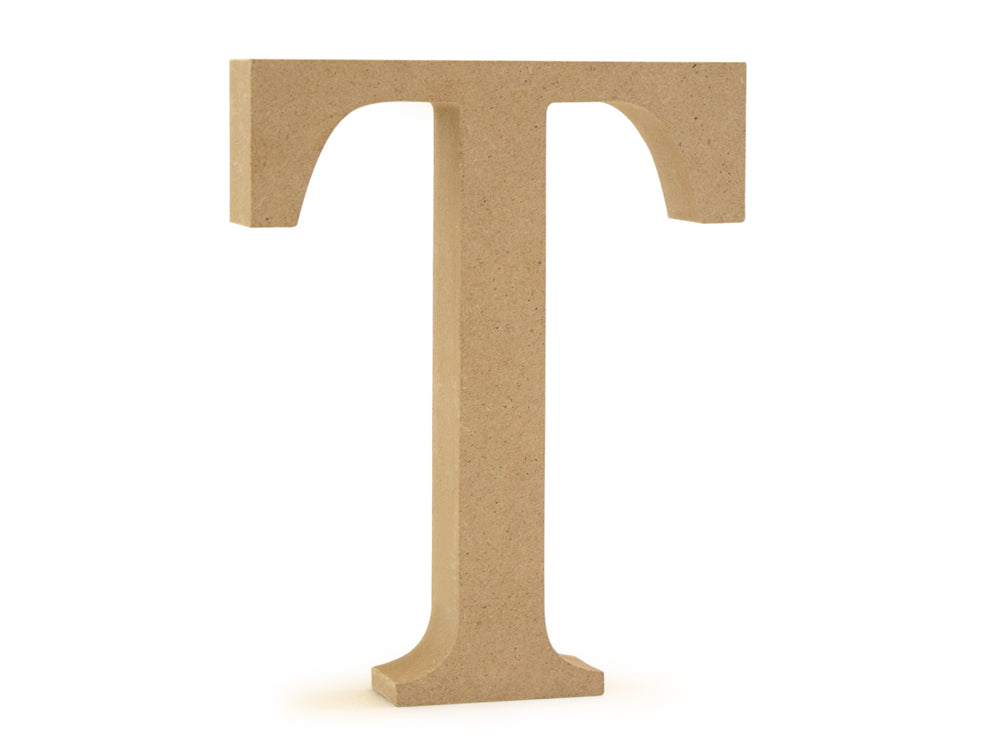 Wood Letters: 5 1/8" MDF Standing T