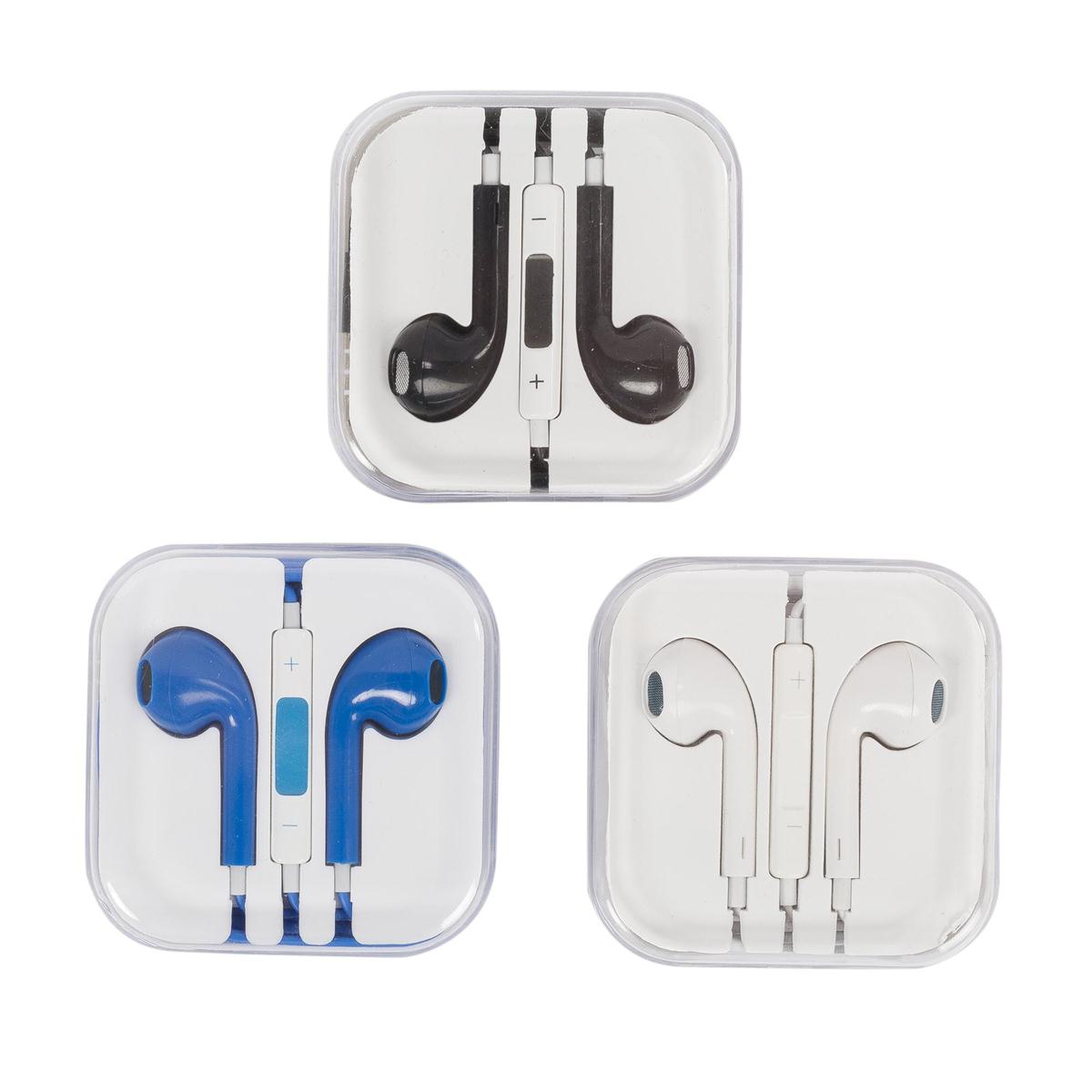 iFocus, 3.5mm Earbuds, 3 col, pvc hanging box w/ sticker (DCS)