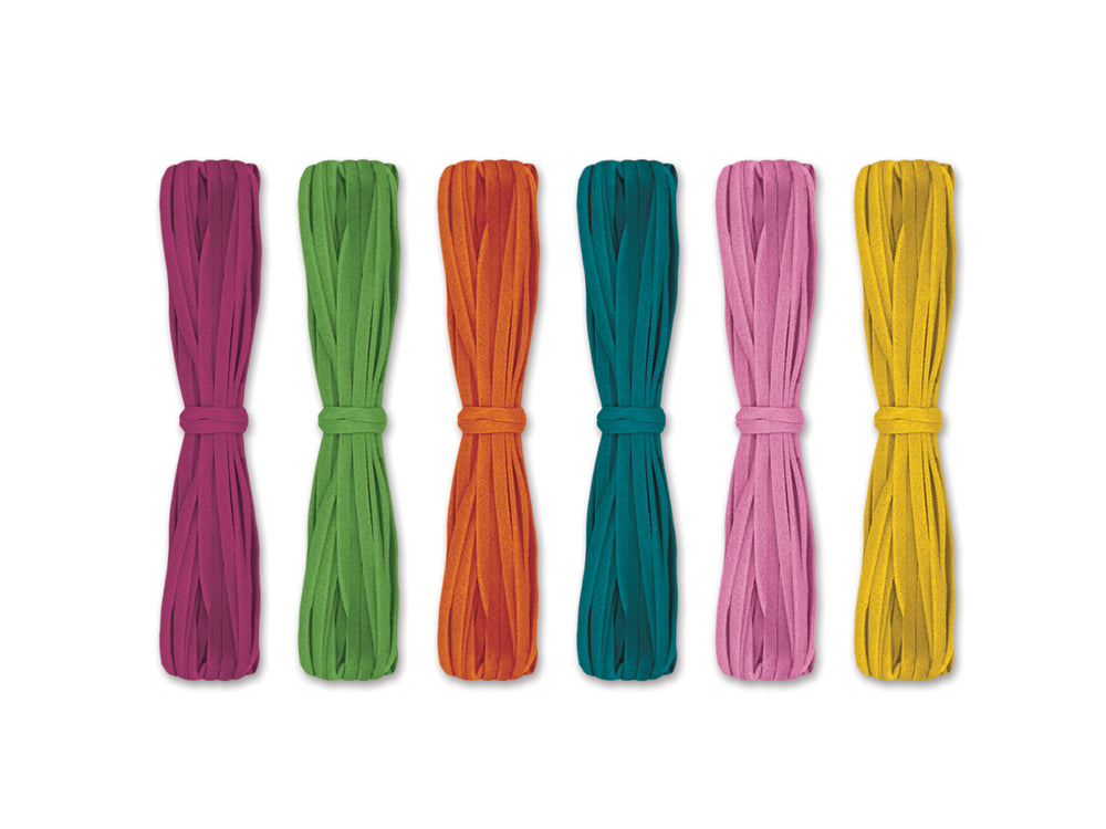 Jewelry/Craft Cord: Suede Look Asst x18m Fashion Collection