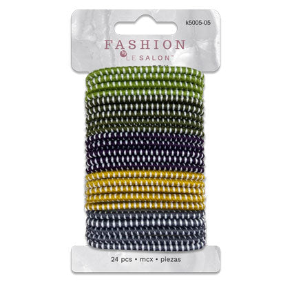 HAIR ELASTIC - 24 PCS 8*14CM