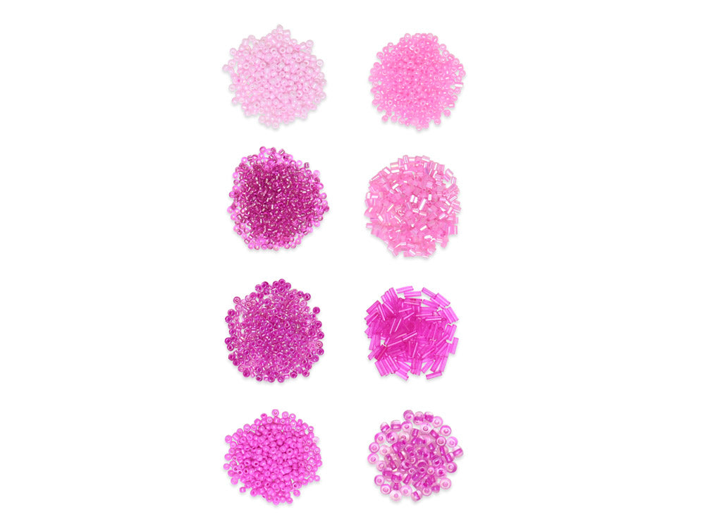 Glass Bead Kit: Rocailles/Seed Beads/Bugles 45g ULTIMIX E) Blush