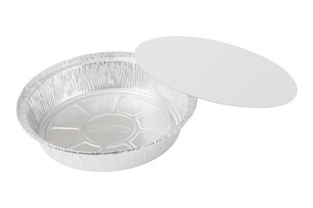 TITAN  9" ROUND ALUMINIUM CNT W. LIDS 3/PK