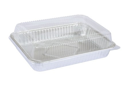 TITAN FOIL RECT. ALUM PANS W/DOME LIDS  2/PK