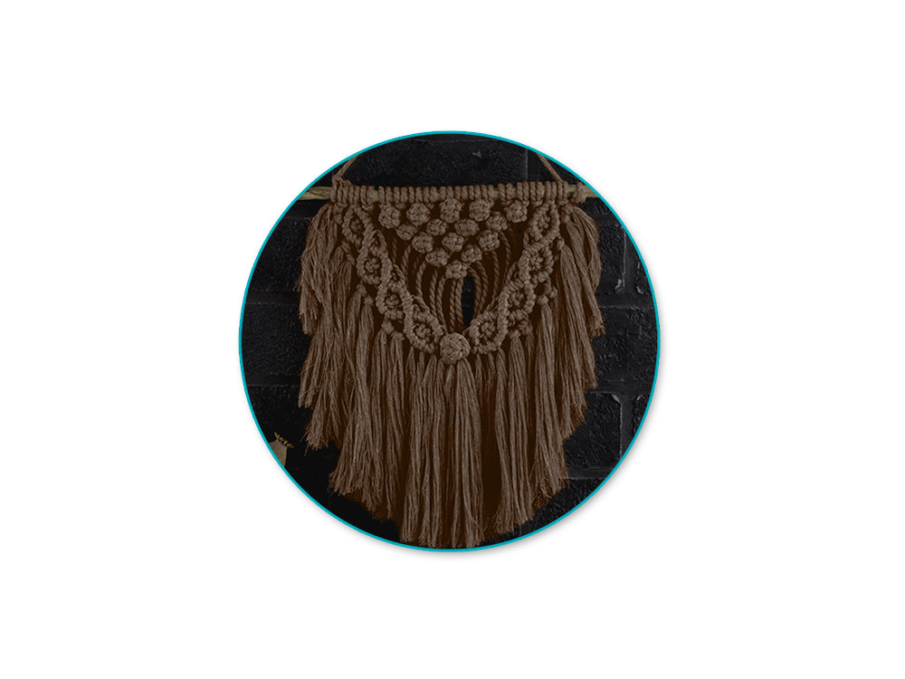 Needlecrafters: 4mm Macramé Cord 25yds (22.8m) E) Chocolate Brown