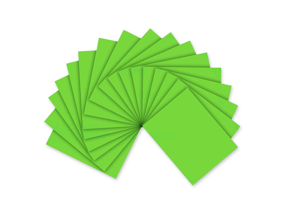 Fun Foam Sheets: One 9"x12" - 2mm(T) Barcoded Sheets P) Neon Green