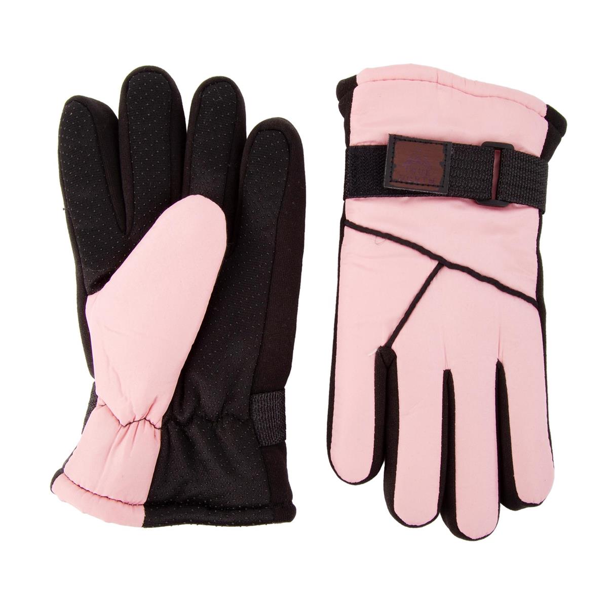 Nordic T. Youth Ski Glove, Girls, w palm grip & strap, 2 asst, hc