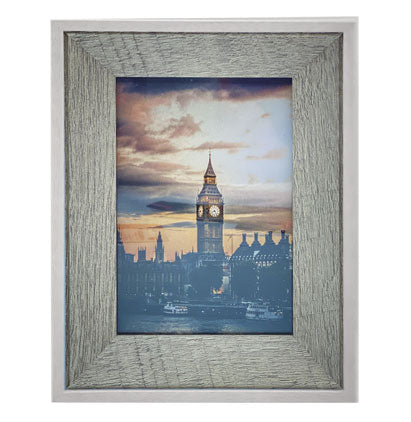 TWO-TONE DEEP MDF FRAME-NATURAL/WHITE- 4''X6''