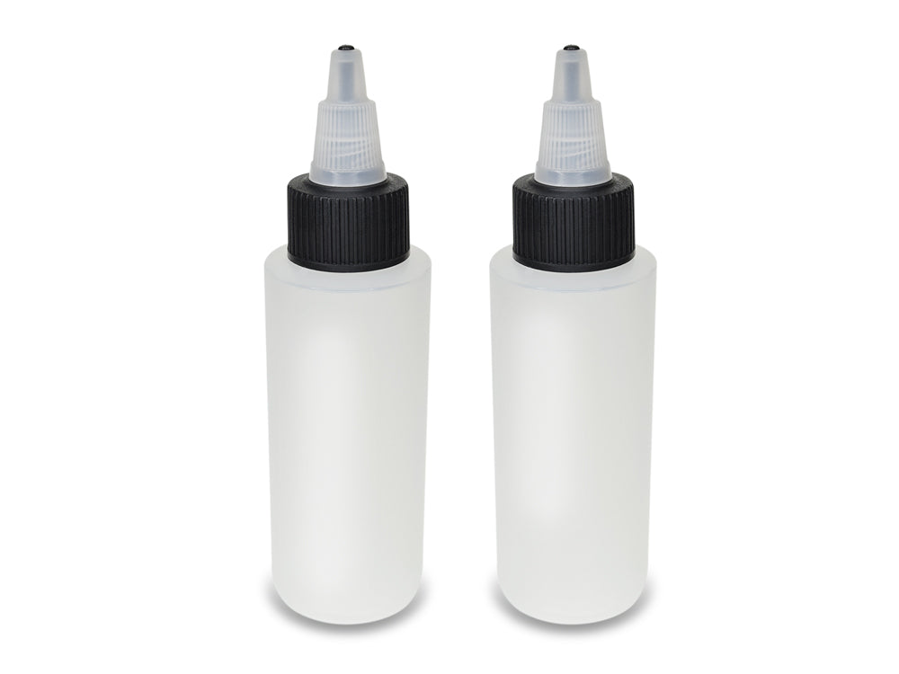 Plastic Bottle: 60ml EZ-Squeeze Paint & Glue Applicator x2