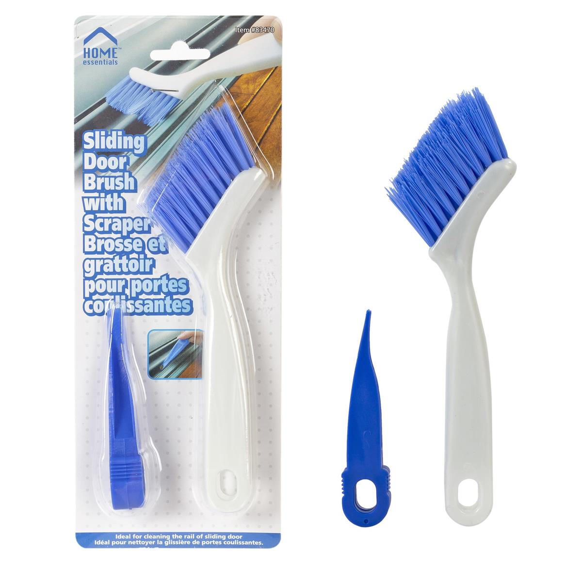 H.E. Sliding Door Brush w/ Scraper, slide b/c