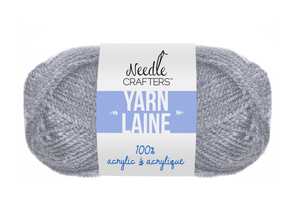 Needlecrafters: 50g Acrylic Yarn Standard Ball Dyed V) Light Grey