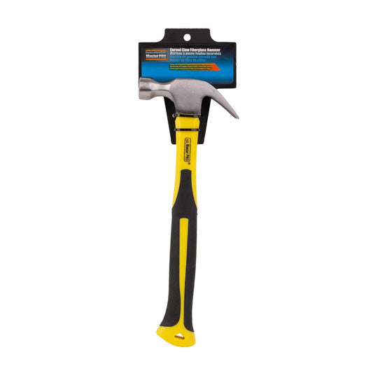 Master Pro, 12oz Curved Claw Fiberglass Hammer, toc