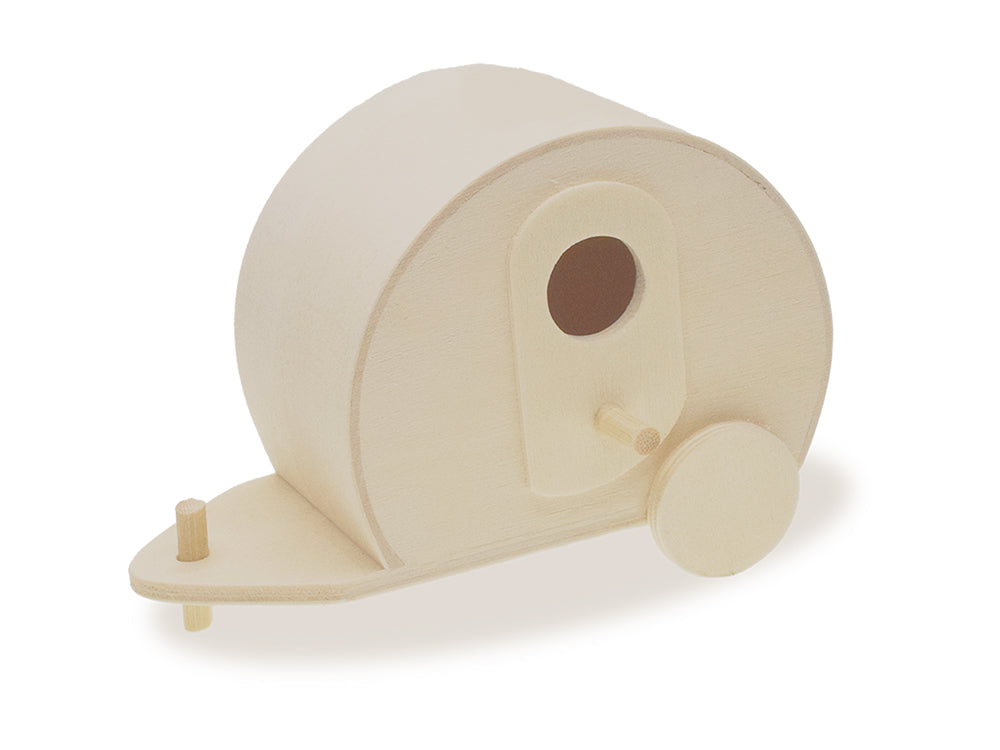 Wood Craft: 11.5x6x8cm DIY Camper