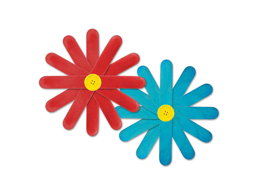 Craftwood: 2 1/8"x1/4" Mini Colored Craft Sticks 150/pk