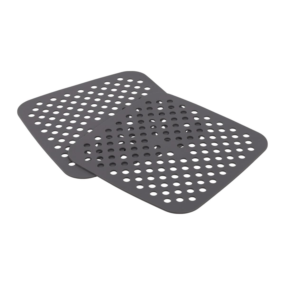 L.Gourmet 2-pc Silicone Air Fryer Liner, 7.5" x 7.5", hanging card