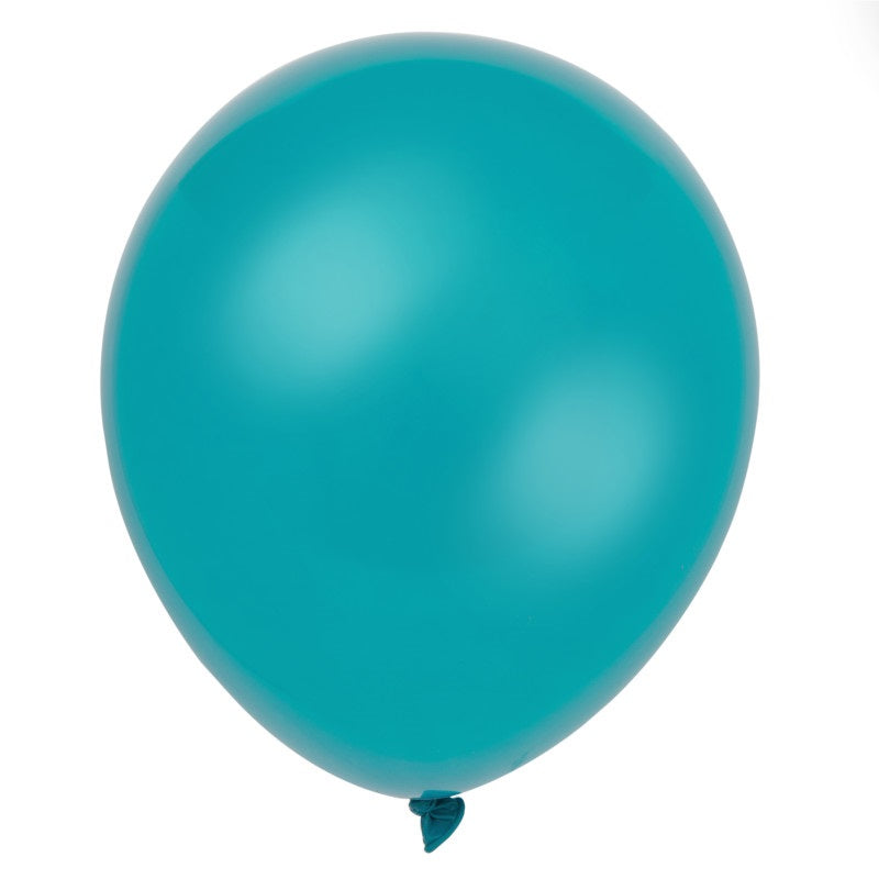 Helium filled - 12" Latex Balloons - Teal