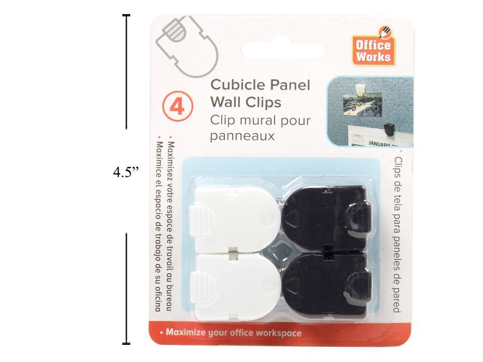 O.WKs. 4 pcs Cubical Wall Pins Blk and Wht x2