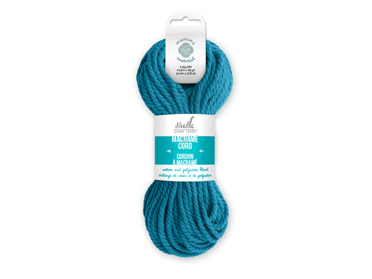 Needlecrafters: 4mm Macramé Cord 25yds (22.8m) J) Sky Blue