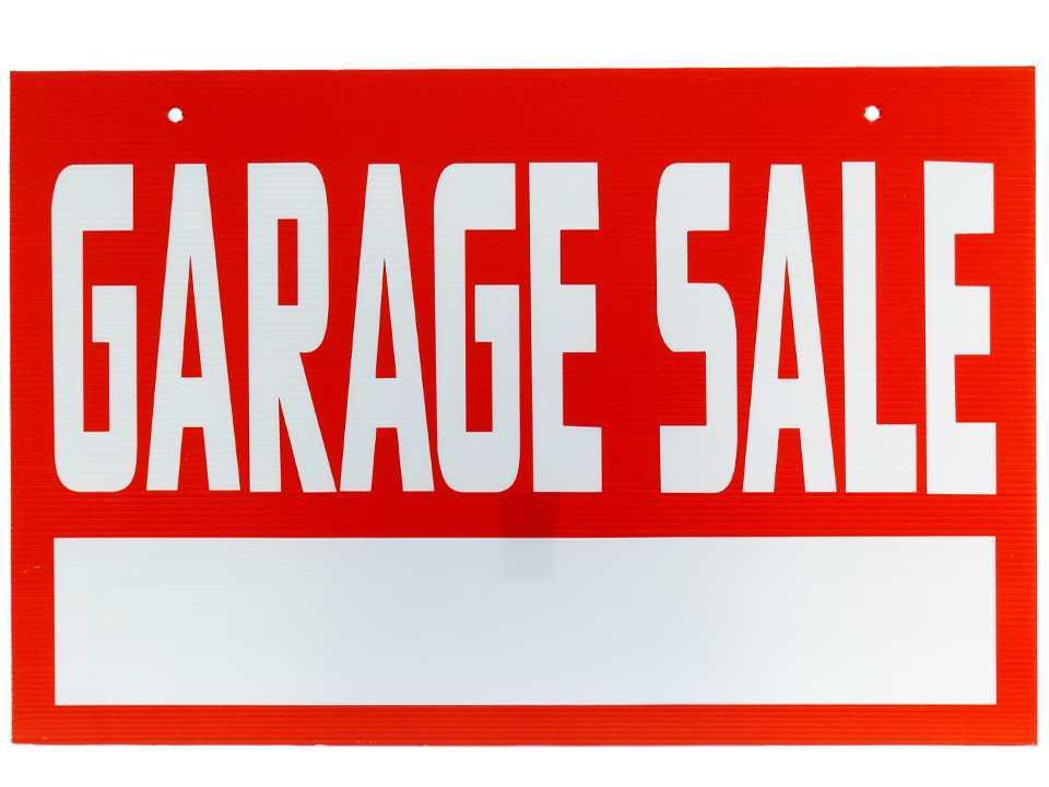 16x24" Corrugated Sign"Garage Sale" , 2.5mm