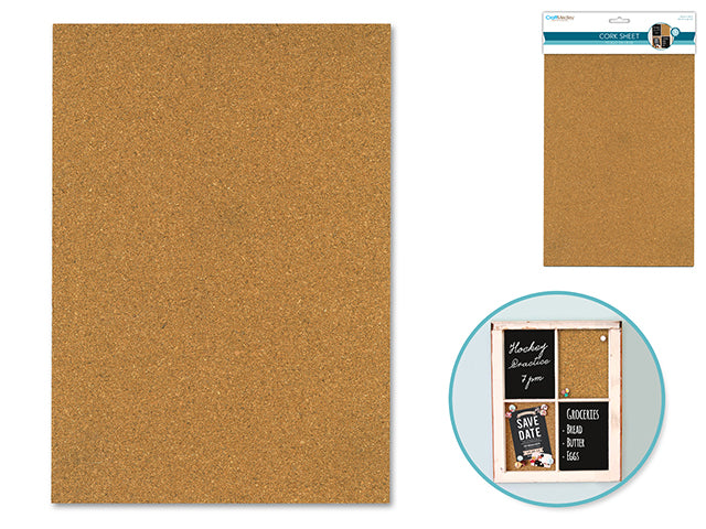 Craft Medley: 7.87"x11.81" Cork Sheet DIY 2mm Thick