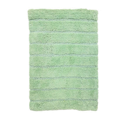 Bath Mat Cotton (stripe) - Jade 20"x31.5" 50X80 -