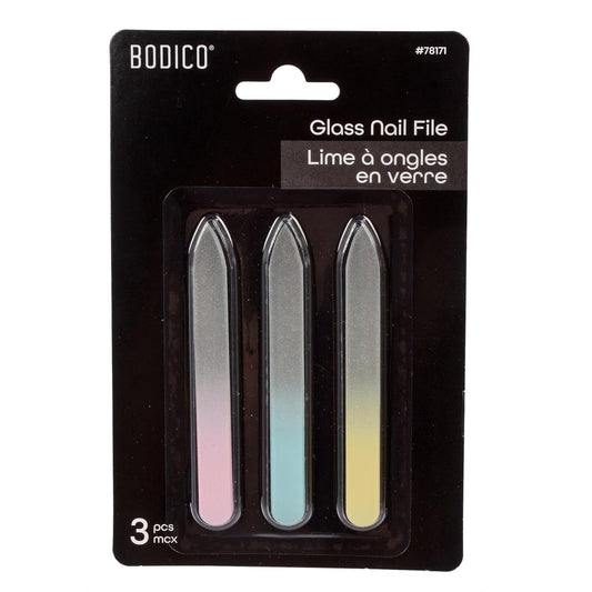 Bodico, 3pcs Glass Nail File each: 9*1cm, bc