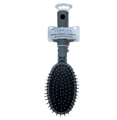 HAIR BRUSH-OVAL/GREY