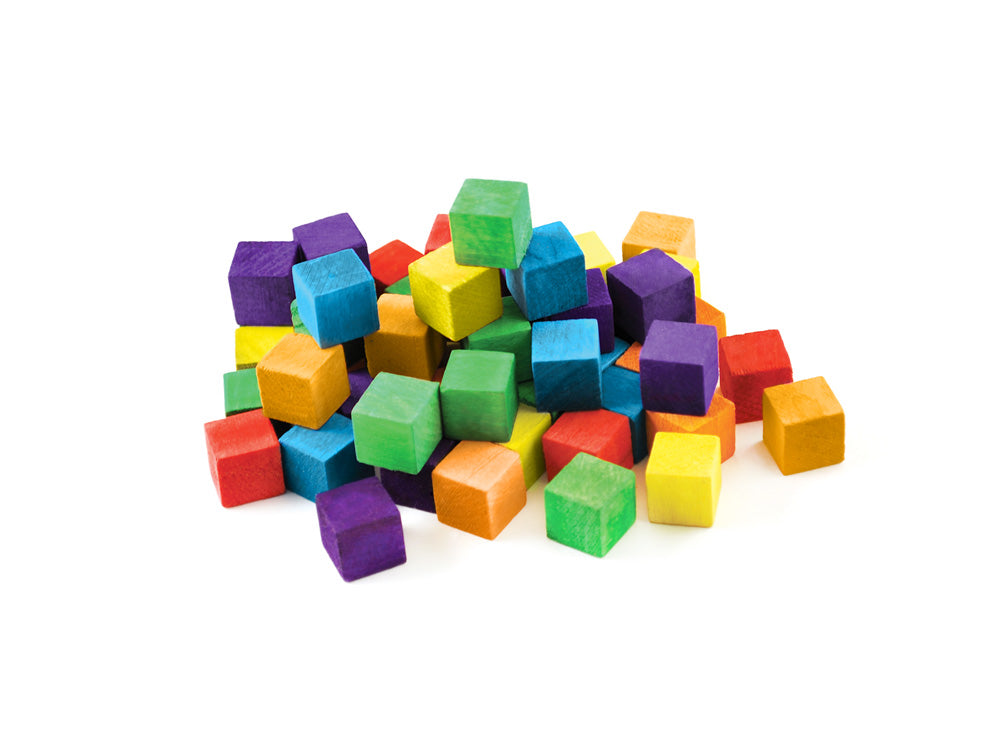 Craftwood: 5/8in (15mm) Cubes 36/pk Colored
