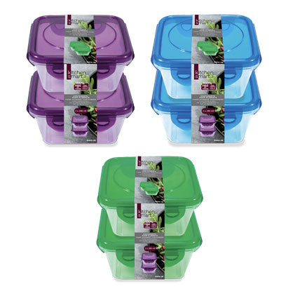 FOOD CONTAINERS-2PK-SQUARE-0.28L 10.3*10.2*5.4(CM)