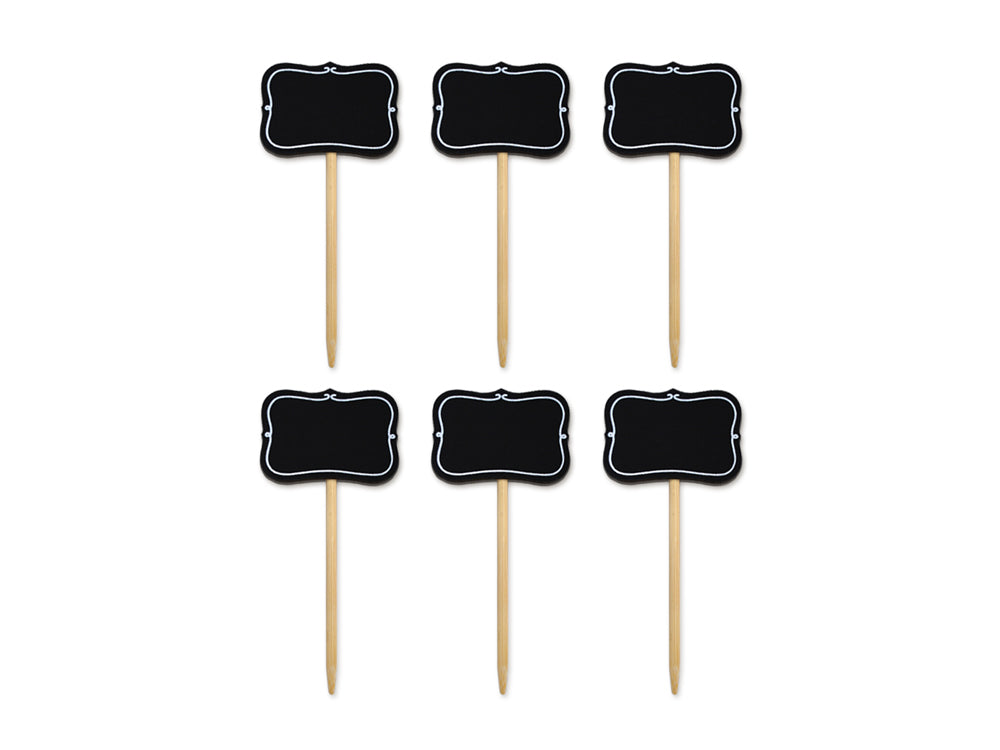 Craft Decor: Chalk-It-Up Wood Stakes 5cmx3.5cmx12cm 6pc B) Chalk Bracket Border