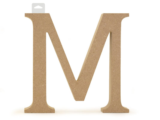 Wood Letters: 5 1/8" MDF Standing M