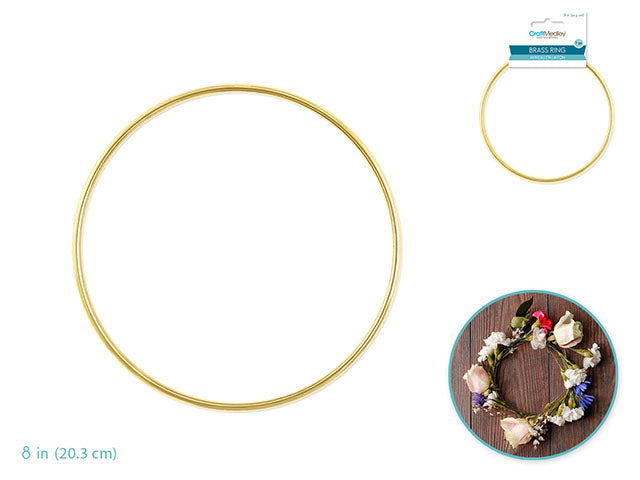 Craft Medley: Brass Rings 8" Round