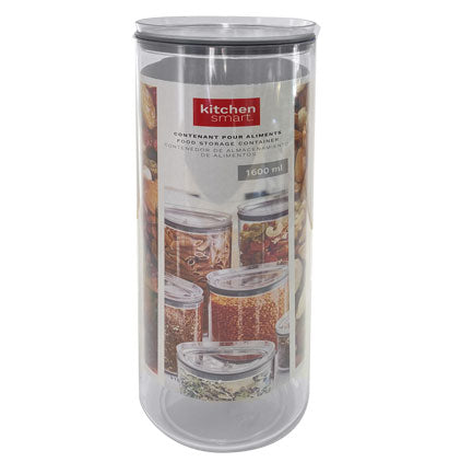 FOOD STORAGE CONTAINER-ACRYLIC-ROUND-1.80L