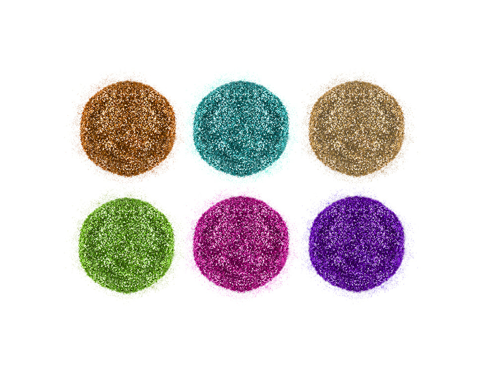 Krafty Kids: 12g Twinkle-Town Glitter Pouches (6ea x 2g) B) Glam