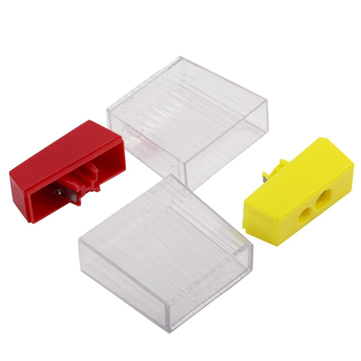 O.WKs. 2-pc Twin-Hole Sharpener, Jumbo, asst col., b/c (A190228)