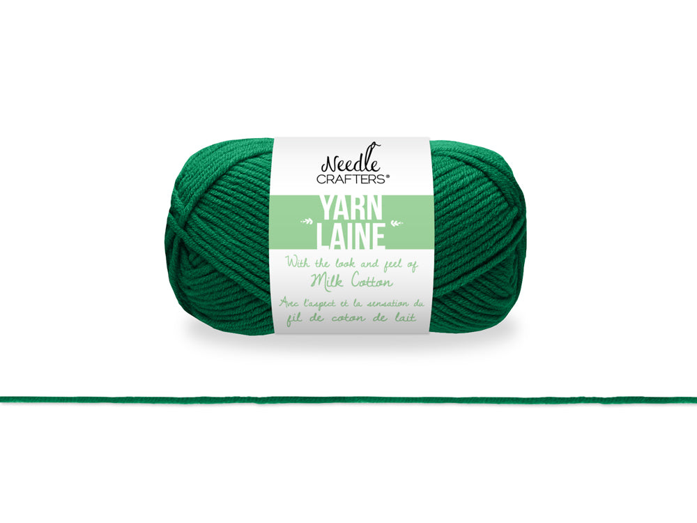 Needlecrafters: 50g Acrylic Milk Cotton Yarn G) Hunter Green