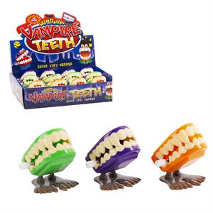 Hoot Wind-Up Teeth, 12/PDQ, 3 Colors, Hangtag