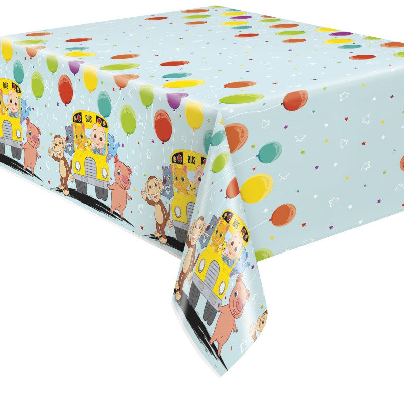 Cocomelon Rectangular Plastic Table Cover  54" x 84"